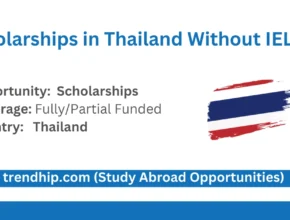 scholarships in Thailand without IELTS